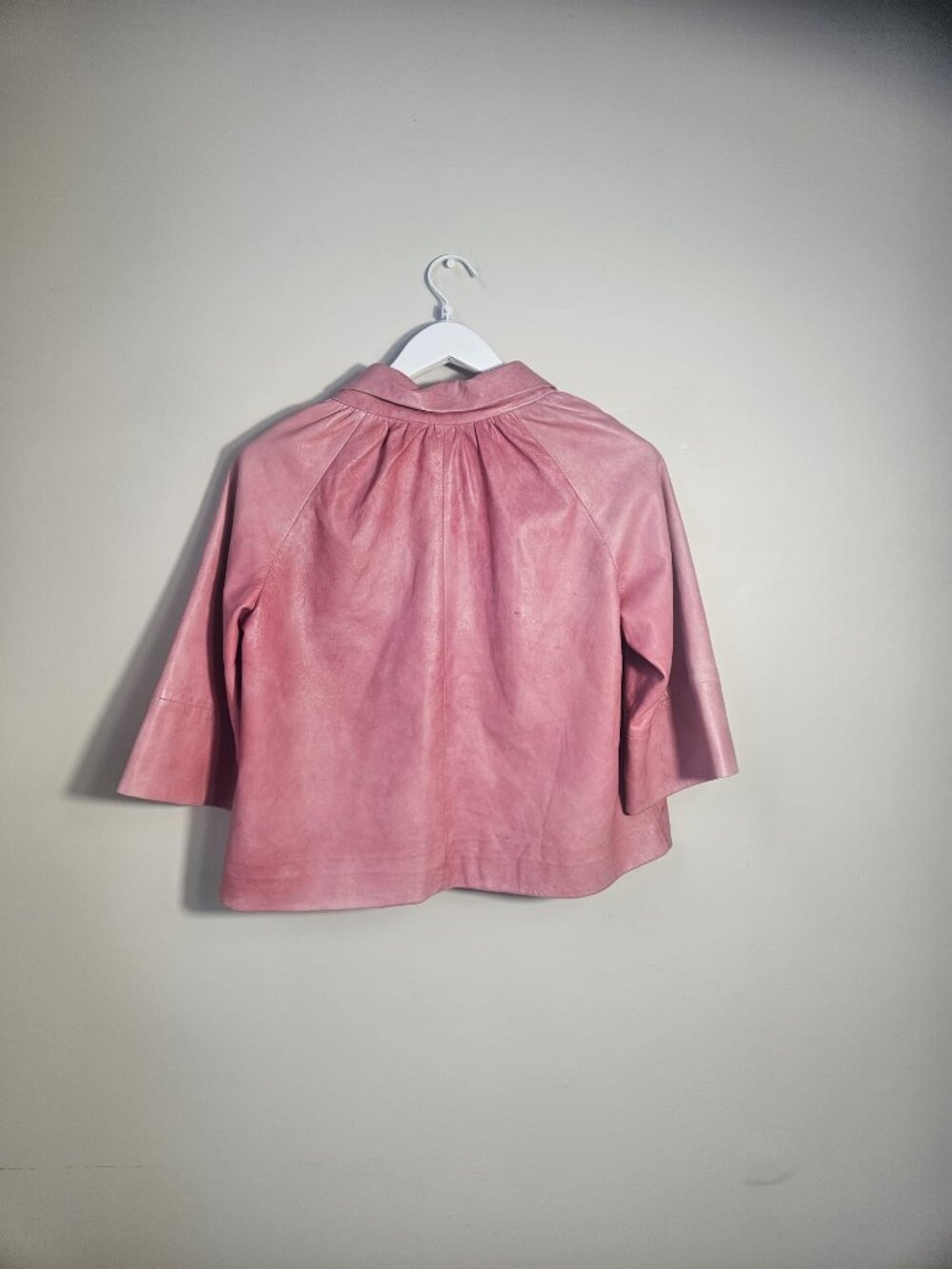 Marc A Dolci Pink Leather Jacket - Large - Picture 3 of 10